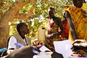 Oxfam carrying out food distributions
