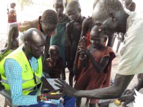 Food distribution in South Sudan