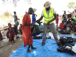 Food distribution in Panyijar County, South Sudan