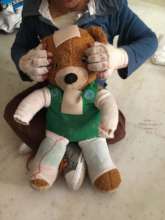 Caden's bear, just like him!