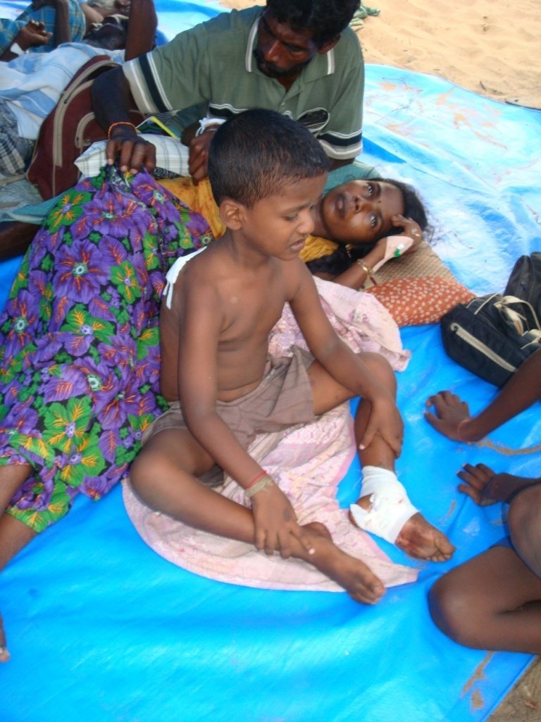 Provide aid to war affected in Vanni, Sri Lanka