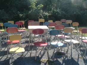 chairs awaiting shipment