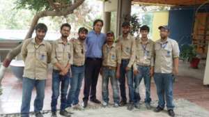 Trainees at Hunar Foundation after their exam