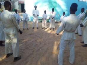 karate class at Maison de la Gare