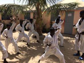 Karate class at Maison de la Gare