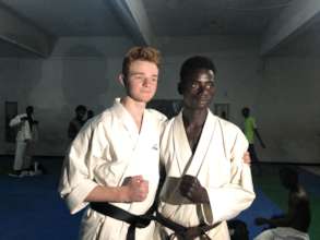 Bouaro with Robbie Hughes