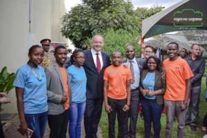 Kenyans with Slovak president Andrej Kiska