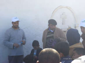 Muslim youth visiting the Christian cemetery