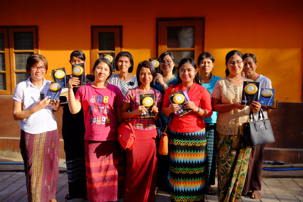 Empower 100 women to sell solar lights in Myanmar