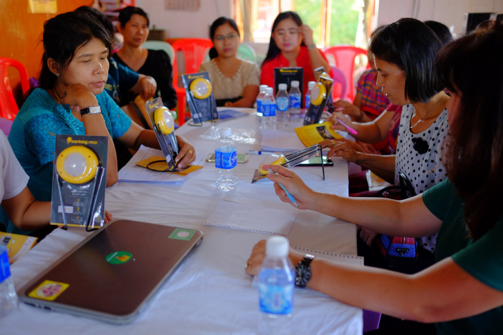 Empower 100 women to sell solar lights in Myanmar