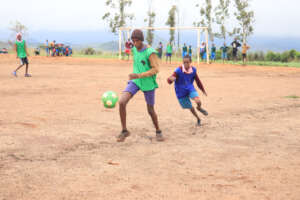 Participants during a league match, October 2023