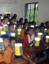 Help them with solar lamp