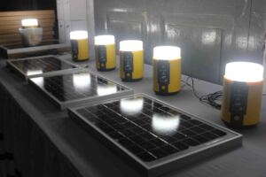 Solar light for coastal poor students