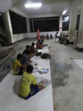 Solar light helps them to study at night