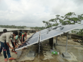 Solar plate for energy storage