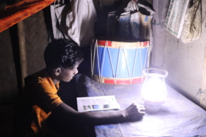 Studying under solar light
