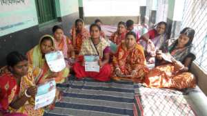 A meeting with women from villages