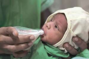 Feeding Milk from Nifty Cups