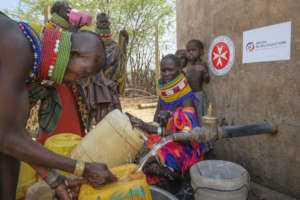 Water distribution in Nasinyono village