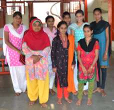 Girls from Janata Vasant slum in Pune