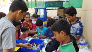 Mobile Play and Learning Workshop at orphanage