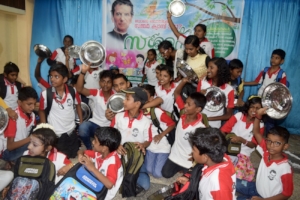 children with school bag