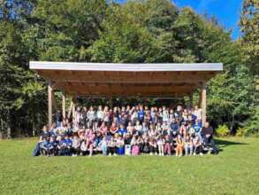 The visit of young explorers to the Peace Farm