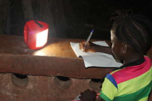 Solar lights help kids study at night