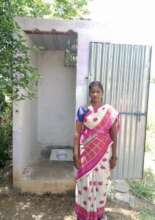 Newly  built toilet for one of our Nandri families