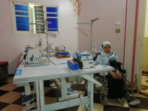 Abeer in her work place