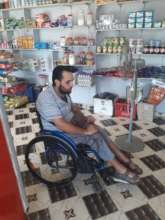 Hany in his Custom-made Wheelchair