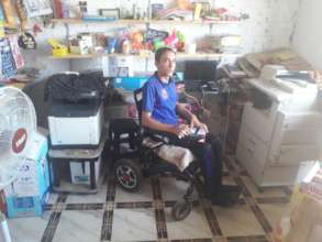 Mohamed with the new Equipment