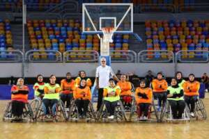 Women wheelchair basket ball team