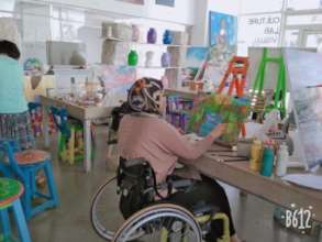 Zainab during the workshop