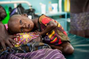 Naroi has been admitted to the pediatric ward