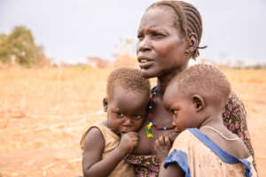 Food distribution in South Sudan