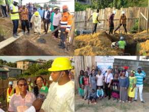 The ceremony of laying the foundation stone