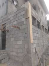 profile view of the toilet block