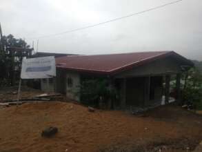 Front view of the building