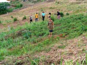 AGAPE members visiting the land 2