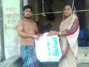 Selling of Bags in the local market
