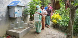 Coastal people getting safe water from water ATM
