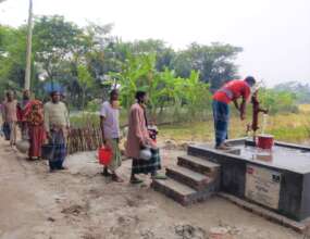 Coastal people getting safe drinking water