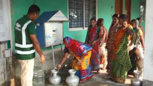 Booth system water supply