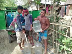 Door to door safe water supply