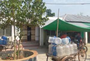 Water crisis in coastal area by temperature rise