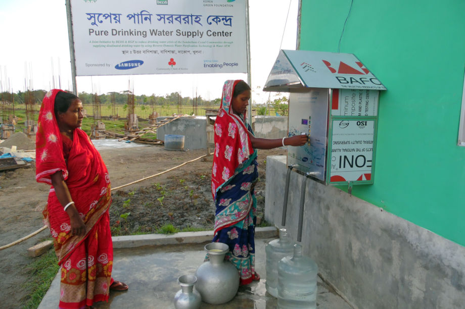 Drinking Water for coastal people in Bangladesh