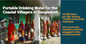 Access to potable water for coastal people