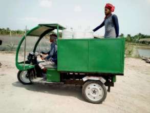 Safe drinking water is suppling door to door