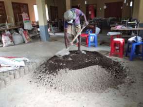 Soil preparation with cowdung